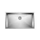 Blanco 443052 Quatrus 32" L X 18" W X 9" H Rectangular Undermount Single Basin Kitchen Sink in Stainless Steel Brushed