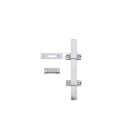 Ives 453F2C 8" Surface Bolt in Clear Zinc