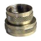 Wal-rich 4610026 3/4 inch X 3/4 inch Female Hosexfemale Hose Lead-Free Brass Swivel Nipple