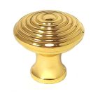 Baldwin 4640.030 Beehive Solid Brass Cabinet Knob, Polished Brass
