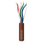 Genesis Cable 47120307 18 AWG 4 Conductor Solid Thermostat Wire Brown 250 FT