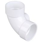 PVC DWV Elbow 90 with Side Inlet H x H x H 3" x 3" x 2"