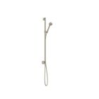 Axor 48793821 One 1.75 GPM Single Function Wall Bar Hand Shower Set 75 1-Jet with Wall Outlet, Hose, and Integrated Supply in Brushed Nickel