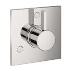 Hansgrohe 04880000 Ecostat Diverter Trim Square Trio/Quattro in Chrome (Rough Sold Separately)