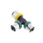 Viega 49775 1-1/4 inch x 1-1/4 inch x 1 inch Pex Press Polymer Tee