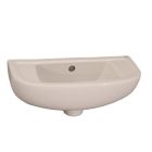 Barclay 4L-561WH Compact Slim Line Basin 18 Inches 1 Inches hole left in White