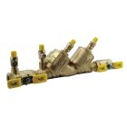 Apollo 4ALF105A2F 4ALF-100 Standard Backflow Preventer, 1" Nominal, Shut-Off Ball Valve, Bronze Body, Dual Check, Domestic
