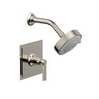 Phylrich 501-22/014 Hex Modern 1.8 GPM Pressure Balance Shower Trim Kit Lever Handle in Polished Nickel