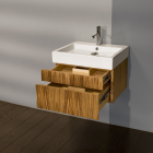 Lacava 5030C-23 Wall Mount Under-Counter Vanity with Finger Pulls on Two Drawers