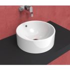 Flaminia 5050/42C-W Twin Countertop Basin with Overflow and No Faucet Hole in White (Pedestal Sold Separately)