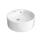 Flaminia 5050/A-W Twin Set 52 Countertop Basin with Overflow & Single Faucet Hole in White