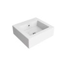 Flaminia 5052-W Acquagrande 60 23.6" W X 22" L X 7.87" H Countertop Wall Hung Basin with Overflow & Arranged for Three Faucet Holes in White