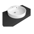 Flaminia 5055-W Twin Set 52 Recessed Basin with Overflow & Single Faucet Hole in White