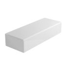 Flaminia 5090-W Brick 20.86" W X 7.67" L X 4.33" H Ceramic Shelf Wall Hung with Wall Fixing Kit in White