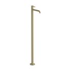 Fantini 50P6E836BU Nostromo 1.2 GPM Floor Mounted Single Control Washbasin Mixer Trim - Handle with Lever in Matte British Gold PVD (Rough and Drain Sold Separately)