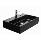 Villeroy and Boch 513562S5 Memento 24" L X 17" W Surface Mounted Washbasin with Single Faucet Hole in Matte Black