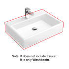 Villeroy & Boch 5135U001 Memento Surface-mounted washbasin 23 5/8" x 16 1/2" (600 x 420 mm)