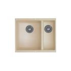 Blanco 513-829 Pinnacle 18 X 22 Double Bowl Undermount Bar Sink in Biscuit