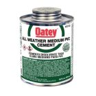 Oatey 60020 31133 PVC 32-Ounce All-Weather Clear Cement