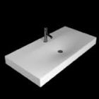 Lacava 5160-03-001G Basico Vessel Lavatory Sink W/ Three Faucet Hole