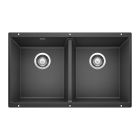 Blanco 516322 Precis Equal Double Bowl Undermount Kitchen Sink in Anthracite