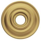Baldwin 5048.060 5048 Pair of Estate Rosettes for Passage Functions, Satin Brass and Brown