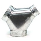 Fantech FY 644 Series Width 14, Height 7, Depth 14, USA, Galvanized Y adapter for round duct, , , ,