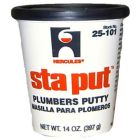 Oatey 25101 Hercules Sta Put 14-Ounce Plumbers Putty