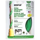 Wrap-On 31024 WRAP-ON Pipe Heating Cable - 24-Feet, 120 Volt, Built-in Thermostat, Low Wattage -