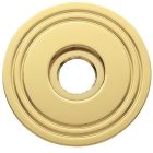 Baldwin 5047.030 5047 Pair of Estate Rosettes for Passage Functions, Polished Brass