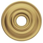 Baldwin 5148.060 Hardware Pair of Estate Rosettes, Satin Brass and Brown Finish