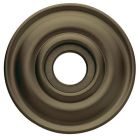 Baldwin 5148.050.I Hardware Single Estate Rosette for Privacy Functions, Satin Brass and Black Finish