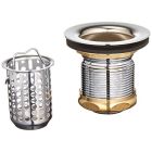 Jones Stephens B02102 Polished Chrome Deep Cup Junior Duo Strainer
