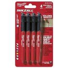 Milwaukee 48-22-3104 Inkzall Point Marker, Fine, Black