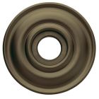Baldwin 5048.050 5048 Pair of Estate Rosettes for Passage Functions, Satin Brass and Black