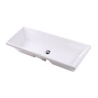 Lacava 5258-001 AQUASEI Self-Rimming Porcelain Under-counter Bathroom Sink with an Overflow in White