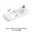 Villeroy And Boch 53732501 Handwashbasin 20 7/8'' x 9 7/8'' [Tools & Home Improvement]