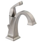 Delta 551-SS-DST Dryden® 1.2 GPM Deck Mounted Single Hole Bathroom Faucet with Diamond Seal Technology, Includes Pop-Up Drain Assembly in Stainless