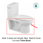Villeroy & Boch ARCHITECTURA 56130101 Toilet Bowl  Siphonic jet model, Elongated design, Preferred height, 12“ rough-in  - White Alpine