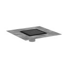 Hansgrohe 56134671 RainDrain Brilliance Point Drain Set 6"x 6" Trim Tileable Rear Cover and Rough Matte Black GPM (Rough Sold Separately)