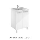 Emory & Bond 580324SG Vota 24" W X 18" D, 2 Door Floor Mount Vanity in Sandy Grey