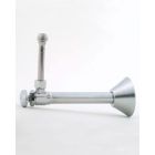 Jaclo 582-PCH Angle Pattern Nom. Copper O.D. Compression Valve, 1/2 x 3/8", Polished Chrome