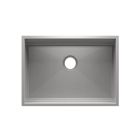 Julien 590005506 SmartStation 28-1/2" W X 19-5/8" D X 10" H Undermount Kitchen Sink with Back Center Drain in Brushed Stainless Steel