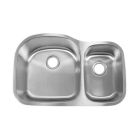 Julien 033502 Undermount Sink with Small Bowl in Stainless Steel 033502