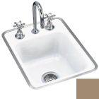 Kohler 5961-3-33 Mayfield Tile-in/metal frame kitchen sink with three-hole faucet drilling in mexican sand
