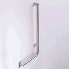 Ginger 0768L/SN CIRCA "L" GRAB BAR - LEFT HAND ANGLE GI0768L-15