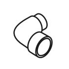 Kohler 61567 Elbow Street 1.5 X 90 Deg. Pvc