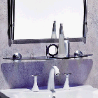 Ginger 1918/24CB-26 24 Inch Shelf With Cobalt In Polished Chrome [Kitchen]