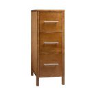 Ronbow 620012-F08 32" H X 12" W X 21-7/8" D Freestanding Bathroom Storage Drawer Bank with 3 Drawers in Cinnamon