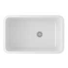 Rohl 6307-00 Allia Fireclay Kitchen Sinks Single Bowl Undermount Sink in White